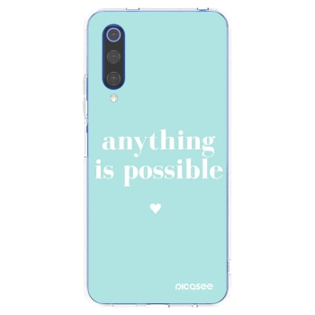 Picasee silikónový prehľadný obal pre Xiaomi Mi 9 SE - Anything is possible