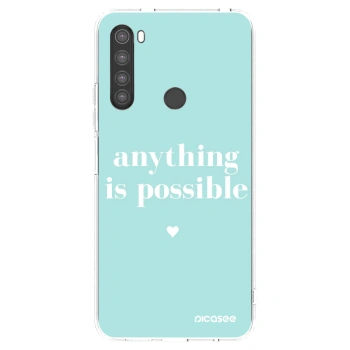 Picasee silikónový prehľadný obal pre Xiaomi Redmi Note 8 - Anything is possible