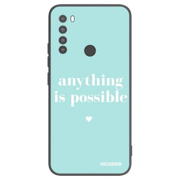 Picasee silikónový čierny obal pre Xiaomi Redmi Note 8 - Anything is possible