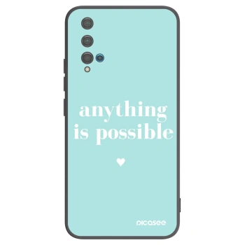 Picasee silikónový čierny obal pre Huawei Nova 5T - Anything is possible