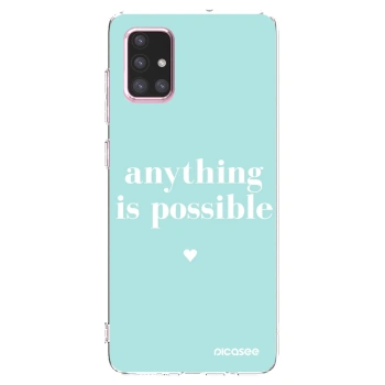Picasee silikónový prehľadný obal pre Samsung Galaxy A71 A715F - Anything is possible