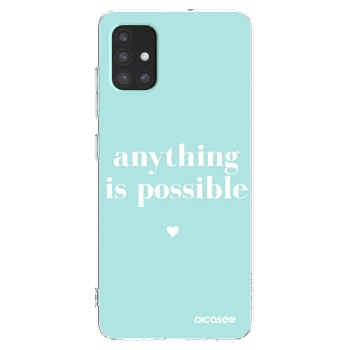 Picasee silikónový prehľadný obal pre Samsung Galaxy A51 A515F - Anything is possible