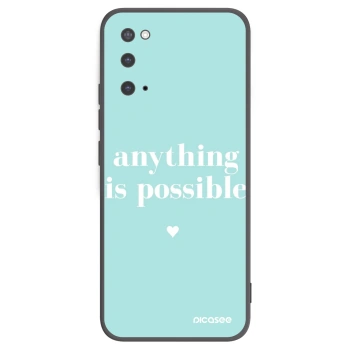 Picasee silikónový čierny obal pre Samsung Galaxy S20 G980F - Anything is possible