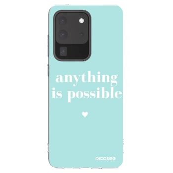 Picasee silikónový prehľadný obal pre Samsung Galaxy S20 Ultra 5G G988F - Anything is possible