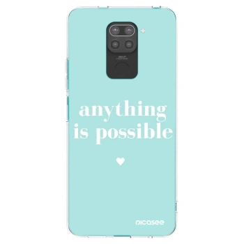 Picasee silikónový čierny obal pre Xiaomi Redmi Note 9 - Anything is possible