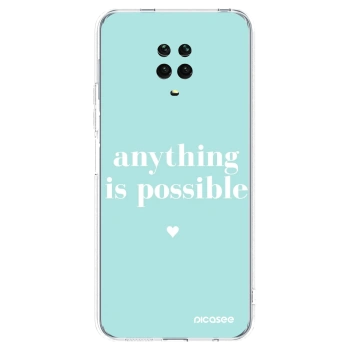 Picasee silikónový prehľadný obal pre Xiaomi Redmi Note 9S - Anything is possible
