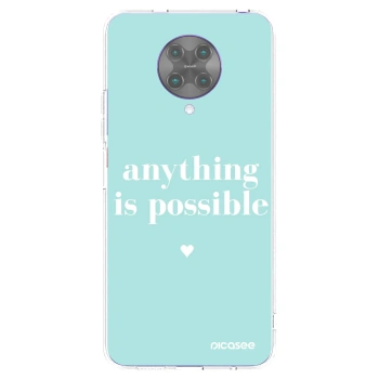Picasee silikónový prehľadný obal pre Xiaomi Poco F2 Pro - Anything is possible