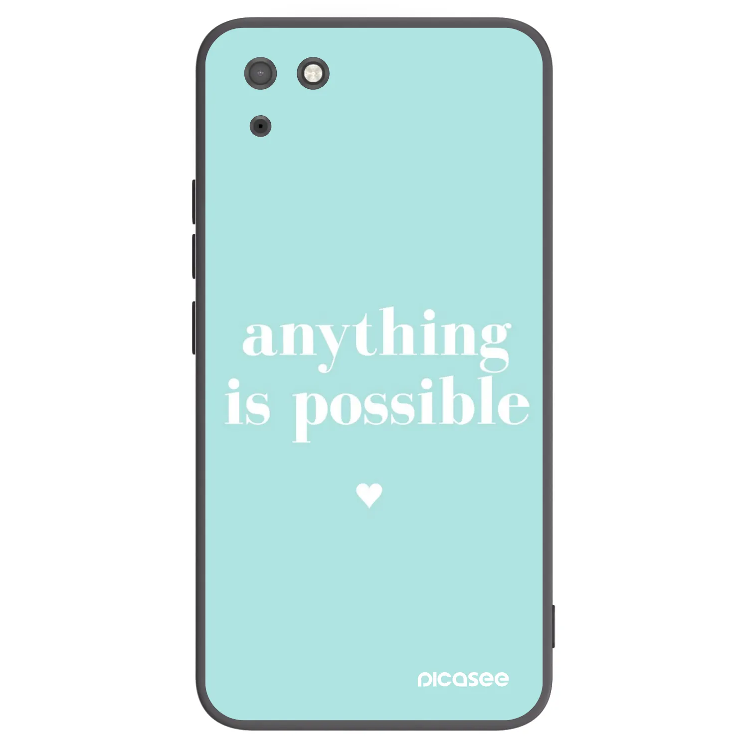 Picasee silikónový čierny obal pre Huawei Y5P - Anything is possible
