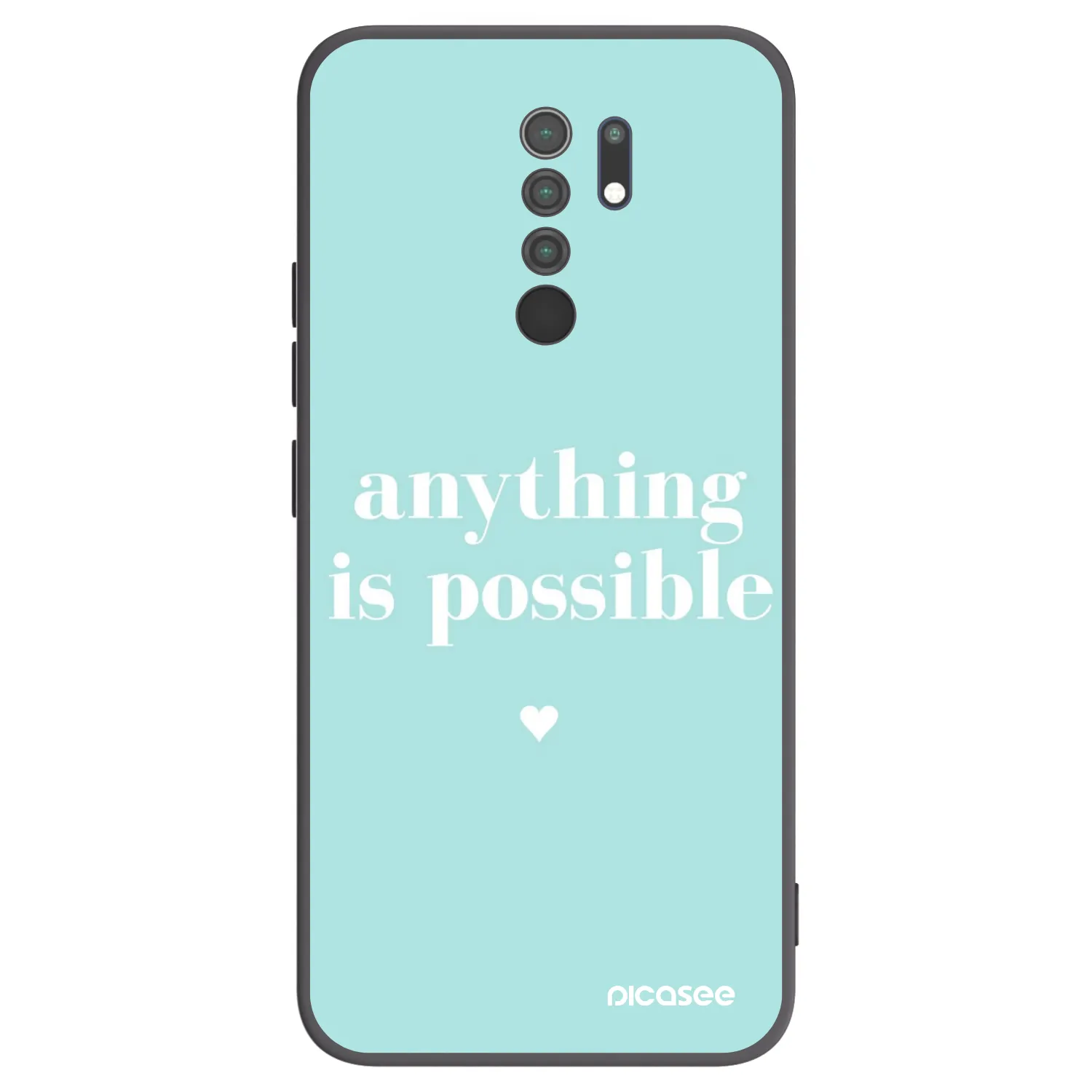 Picasee silikónový čierny obal pre Xiaomi Redmi 9 - Anything is possible