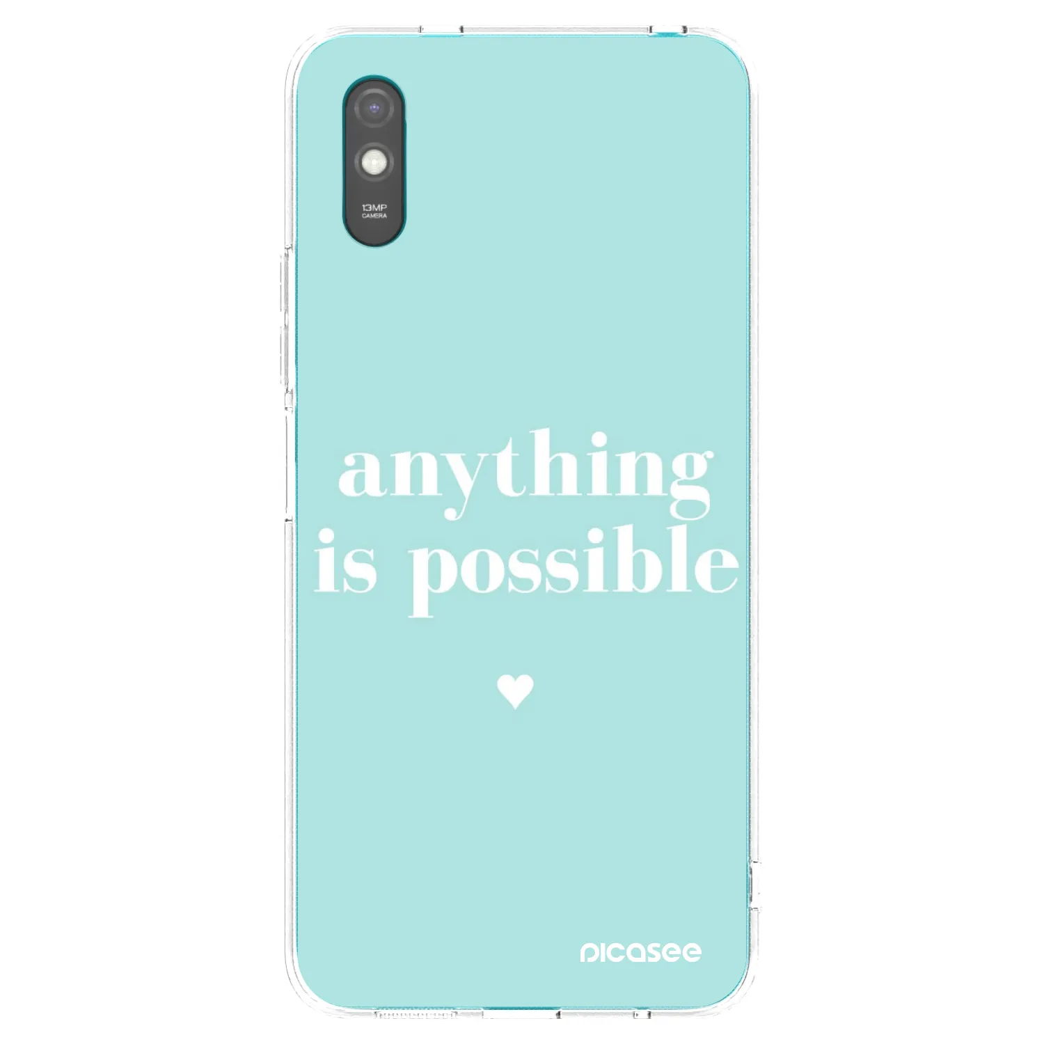 Silikónový prehľadný obal pre Xiaomi Redmi 9A - Anything is possible