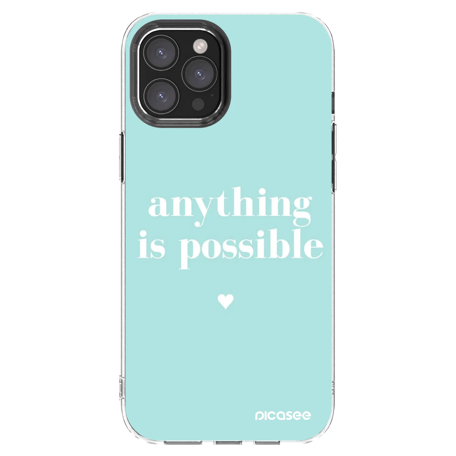Silikónový prehľadný obal pre Apple iPhone 12 Pro Max - Anything is possible