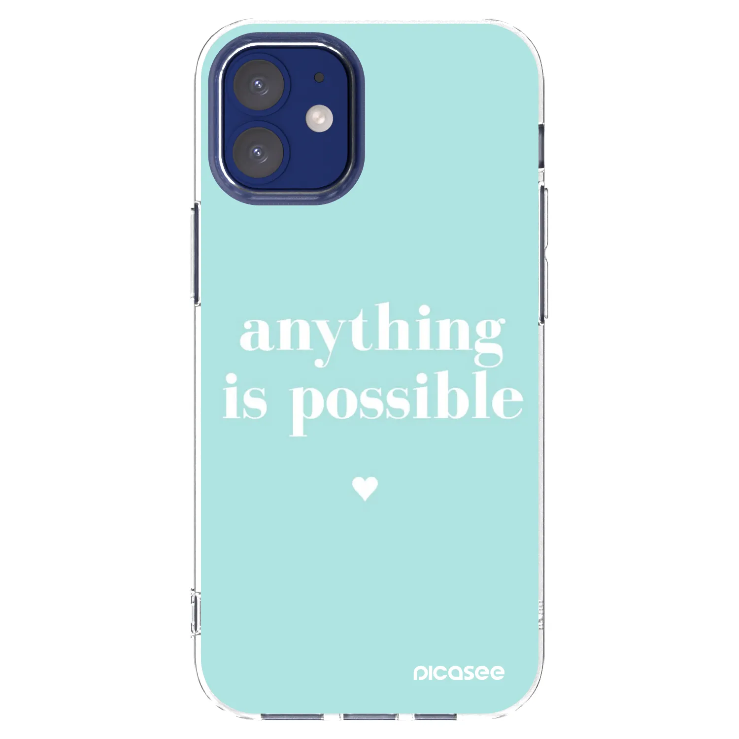 Silikónový prehľadný obal pre Apple iPhone 12 mini - Anything is possible