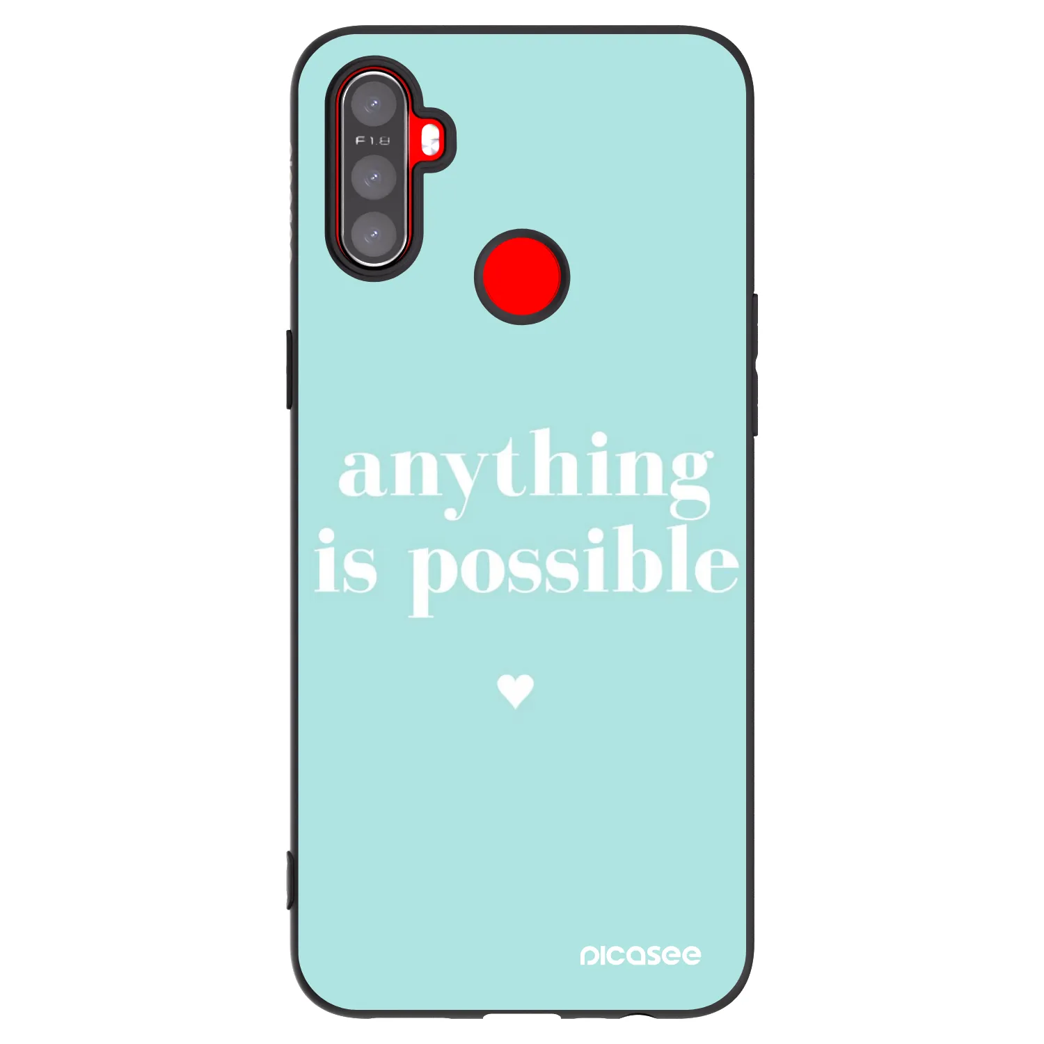 Picasee silikónový čierny obal pre Realme C3 - Anything is possible