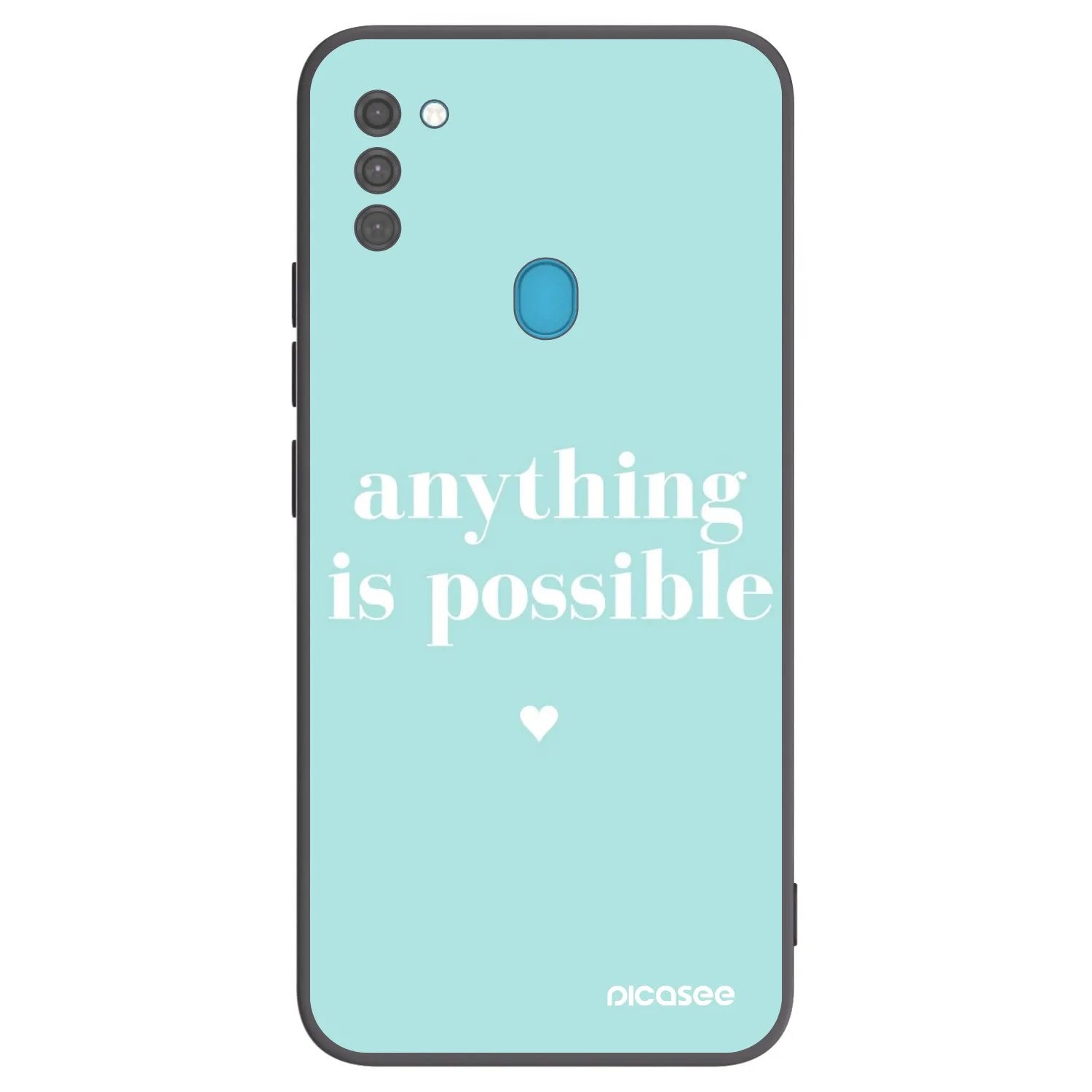 Picasee silikónový čierny obal pre Samsung Galaxy M11 - Anything is possible