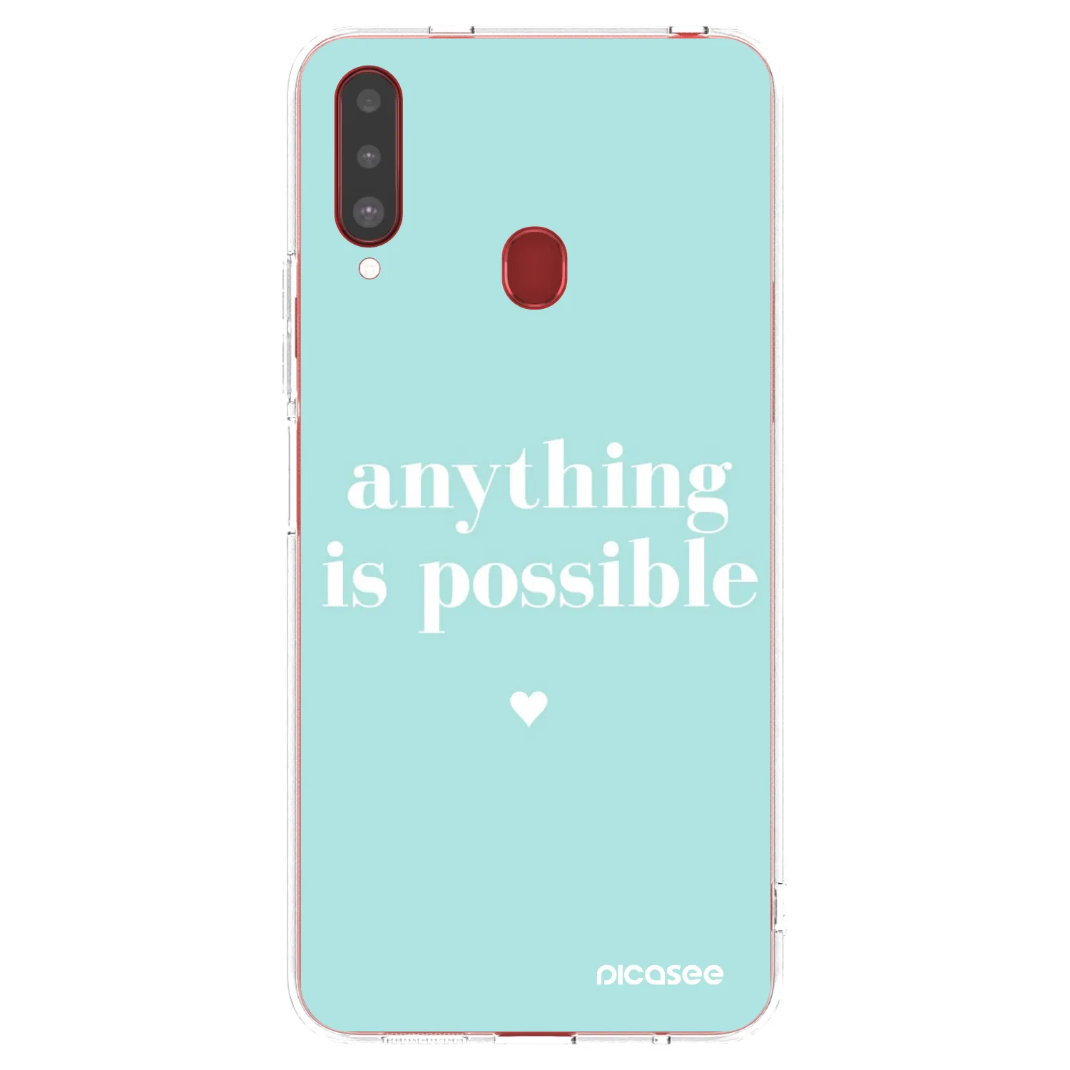 Picasee silikónový prehľadný obal pre Samsung Galaxy A20s - Anything is possible