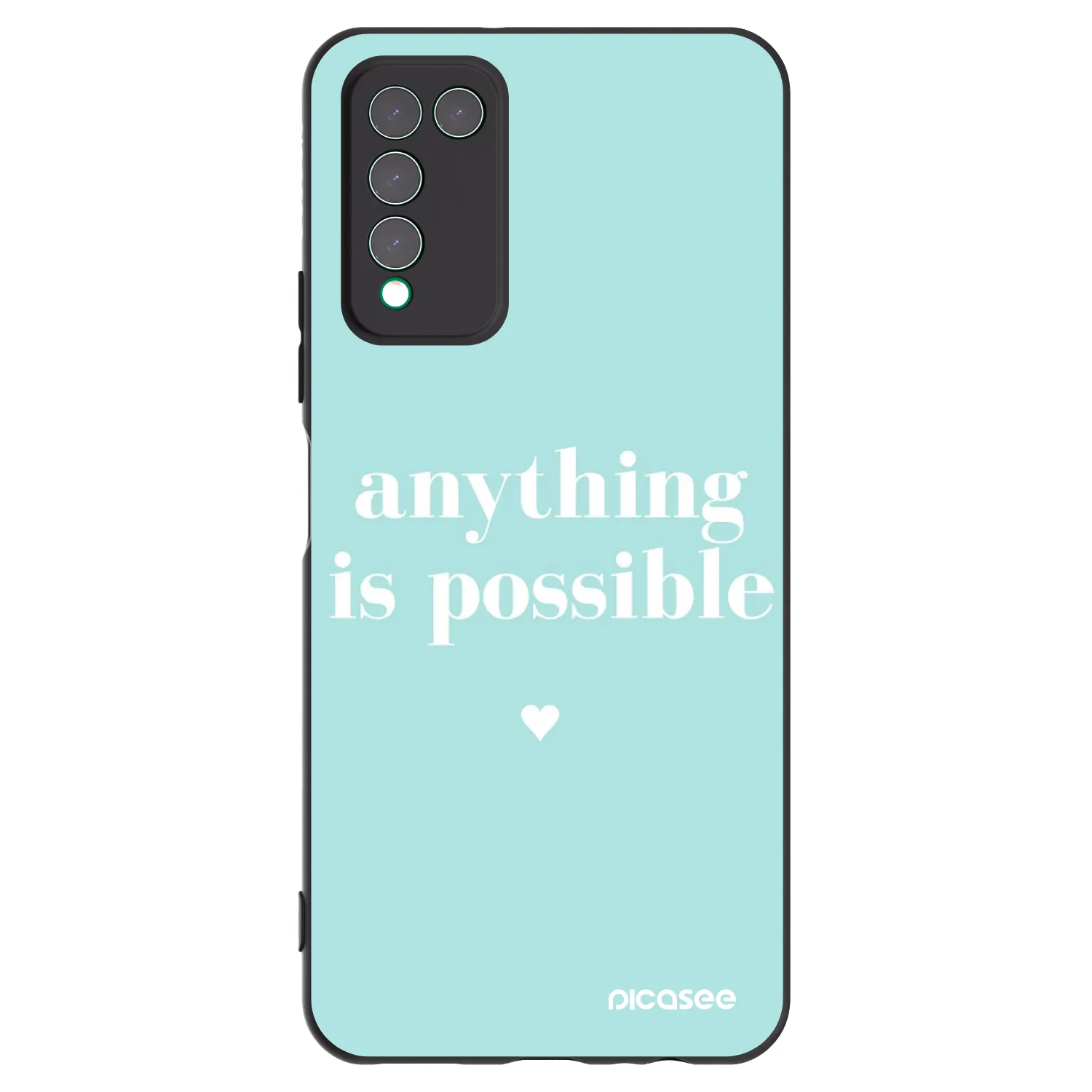 Picasee silikónový čierny obal pre Honor 10X Lite - Anything is possible