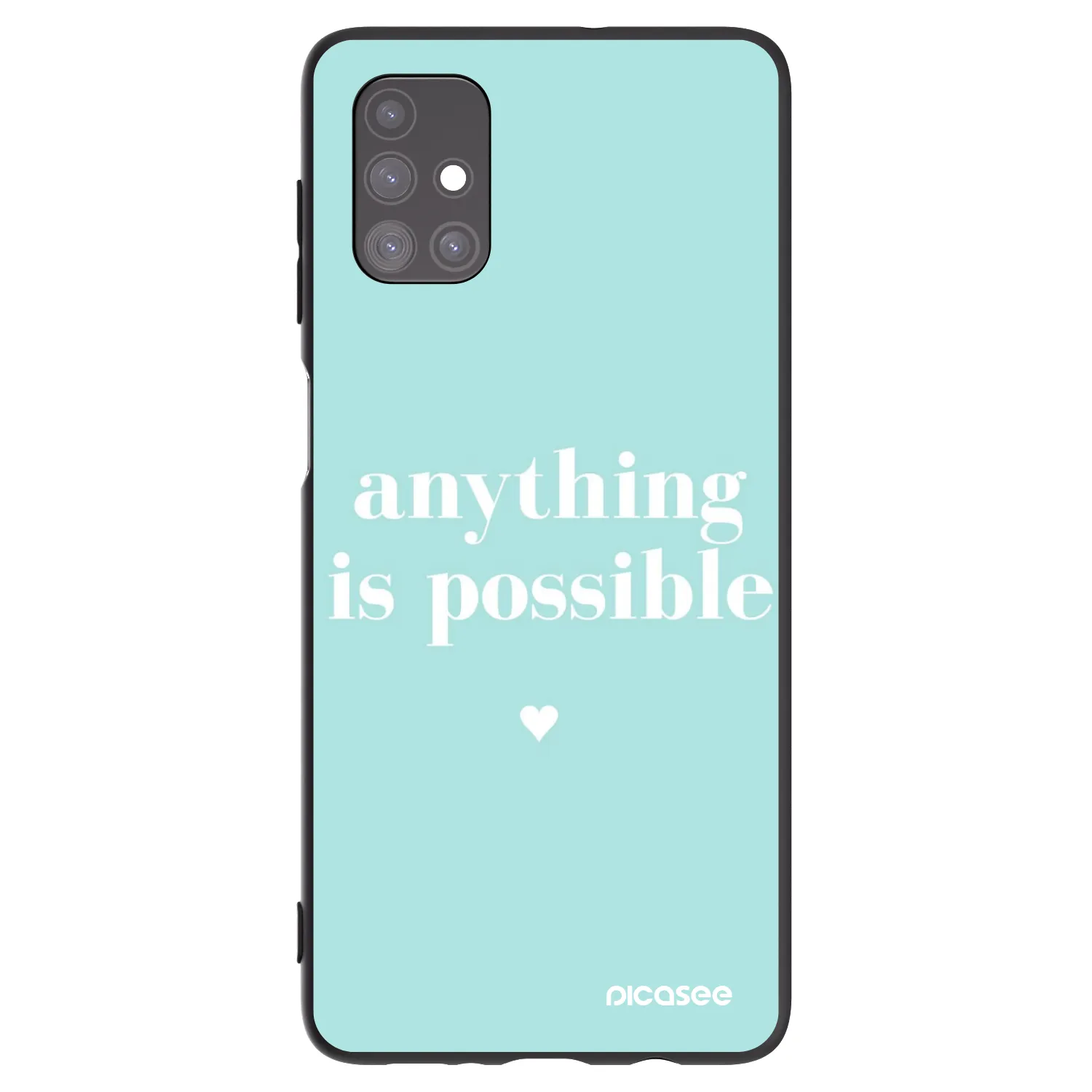 Picasee silikónový čierny obal pre Samsung Galaxy M51 M515F - Anything is possible
