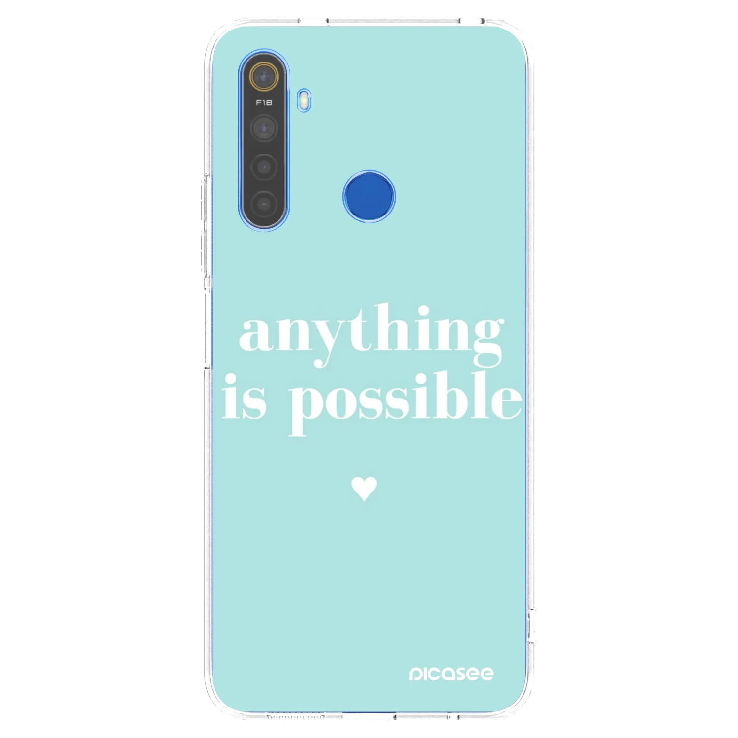 Picasee silikónový prehľadný obal pre Realme 5 - Anything is possible