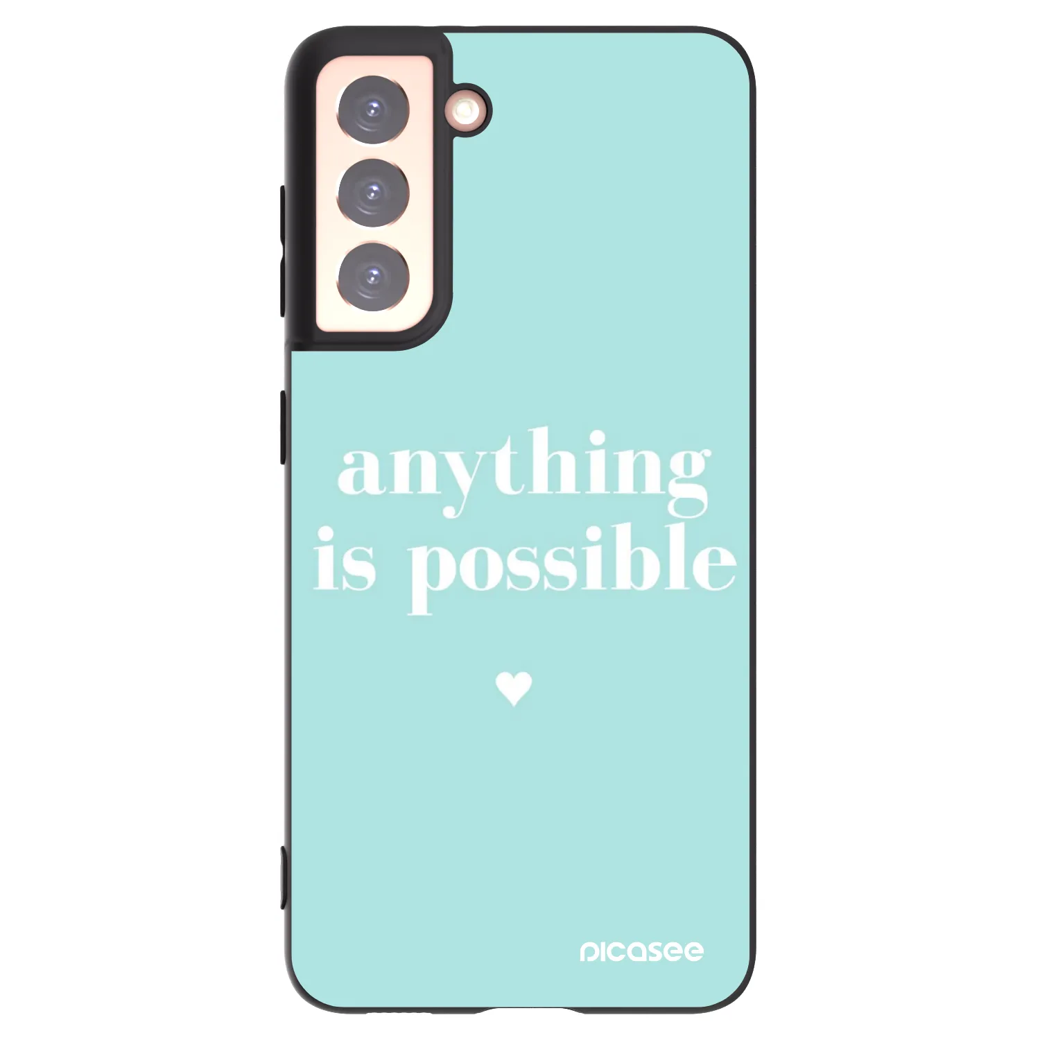 Silikónový čierny obal pre Samsung Galaxy S21 5G G991B - Anything is possible
