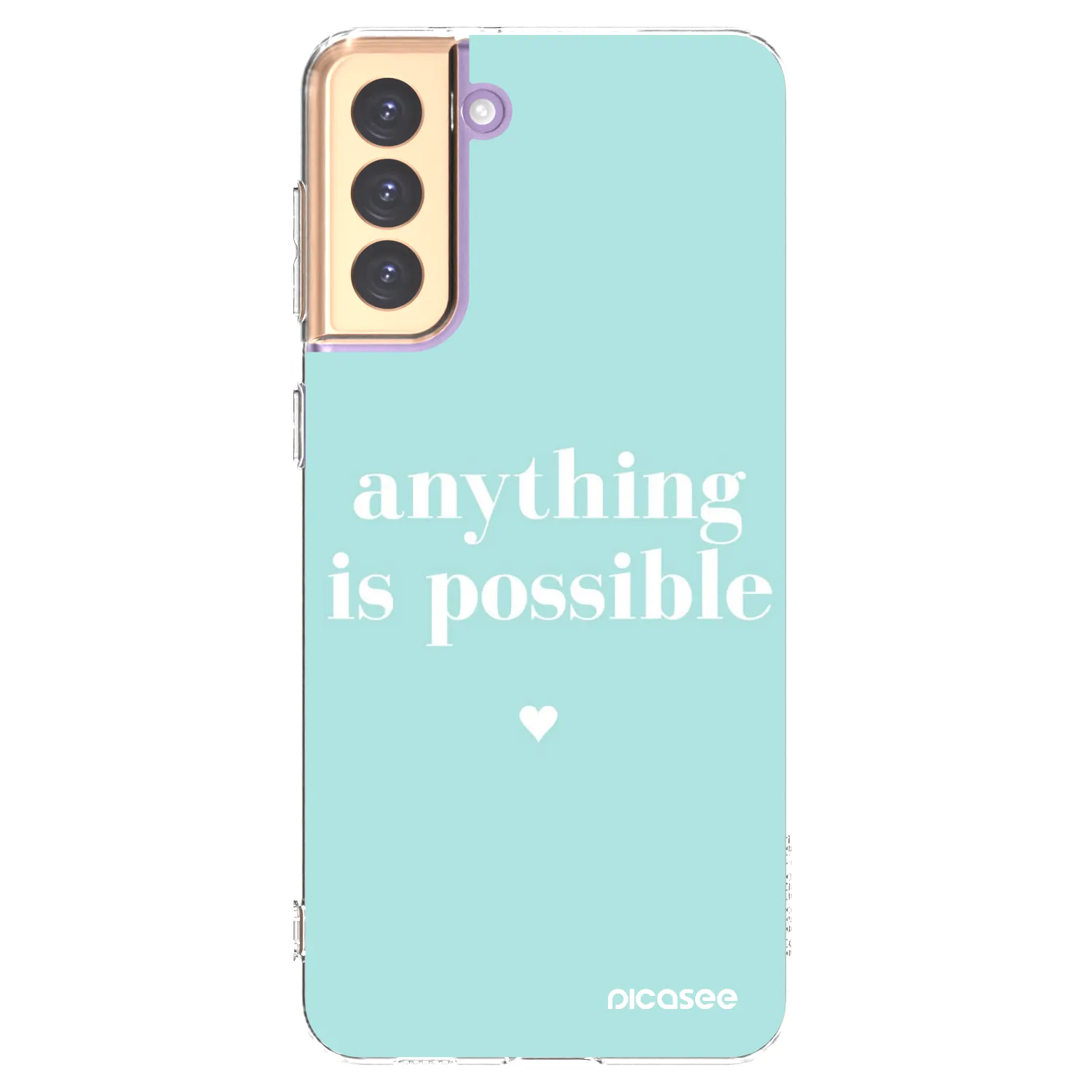 Picasee silikónový prehľadný obal pre Samsung Galaxy S21+ 5G G996F - Anything is possible