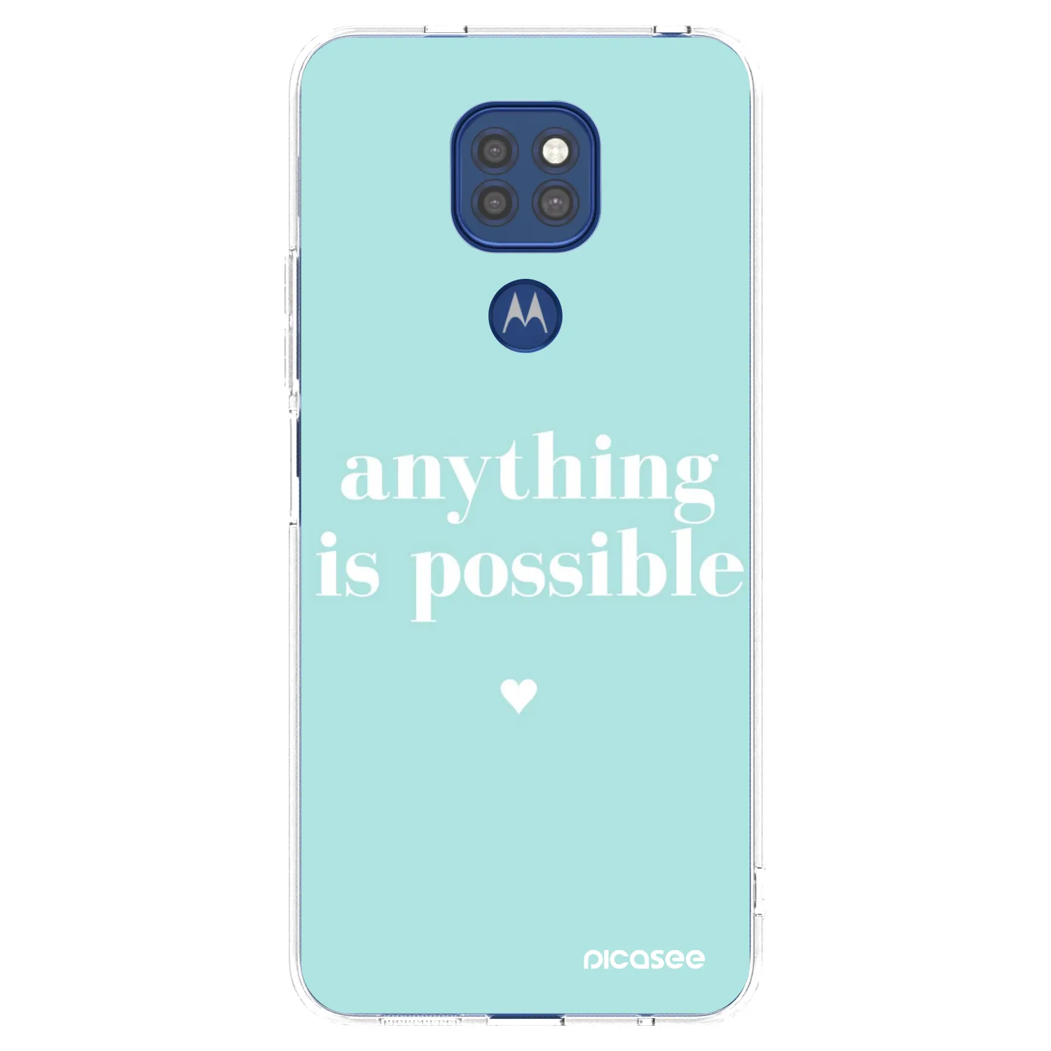 Silikónový prehľadný obal pre Motorola Moto G9 Play - Anything is possible