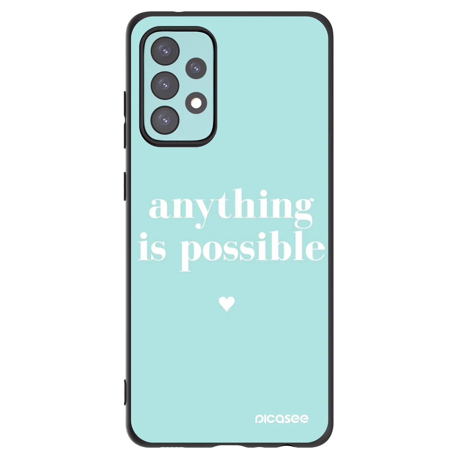 Picasee silikónový čierny obal pre Samsung Galaxy A72 A725F - Anything is possible