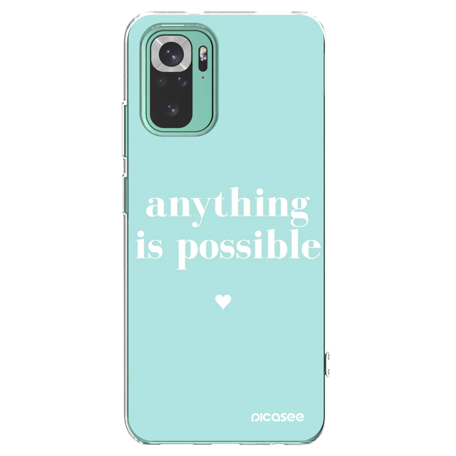 Picasee silikónový prehľadný obal pre Xiaomi Redmi Note 10 Pro - Anything is possible