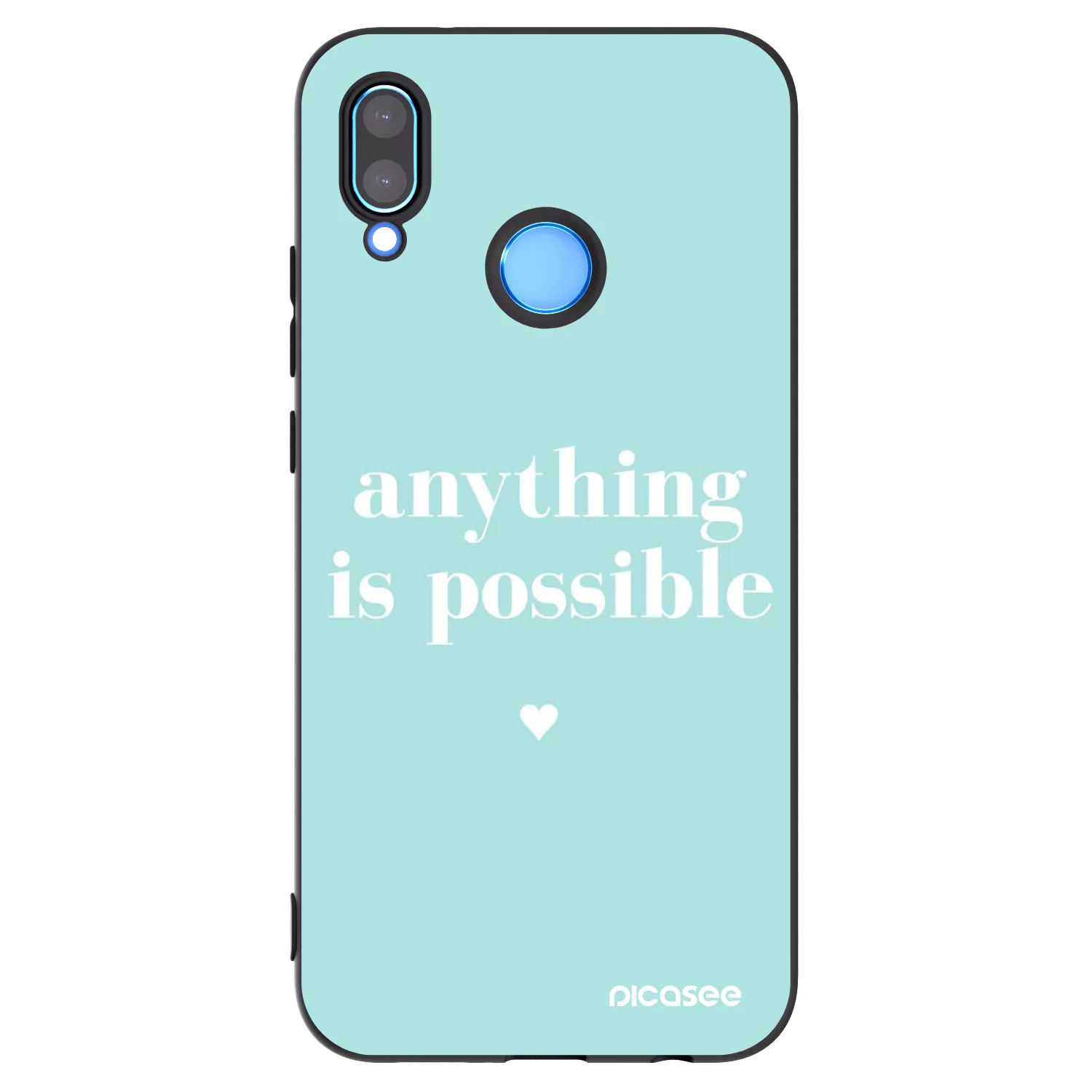 Picasee silikónový čierny obal pre Huawei P20 Lite - Anything is possible