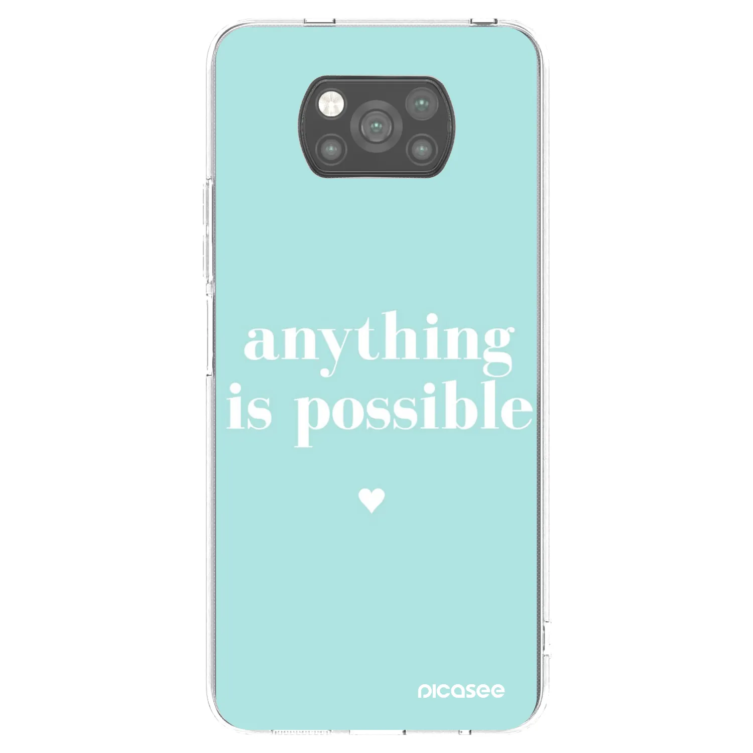 Picasee silikónový čierny obal pre Xiaomi Poco X3 Pro - Anything is possible