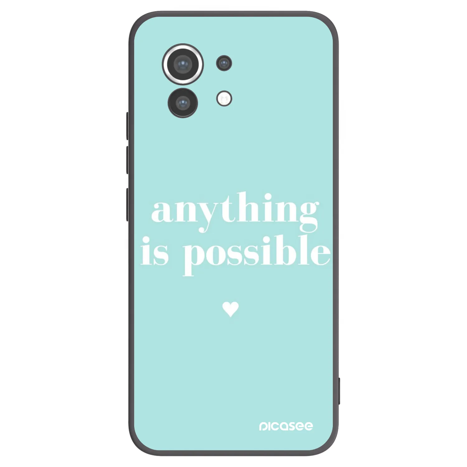 Picasee silikónový čierny obal pre Xiaomi Mi 11 - Anything is possible