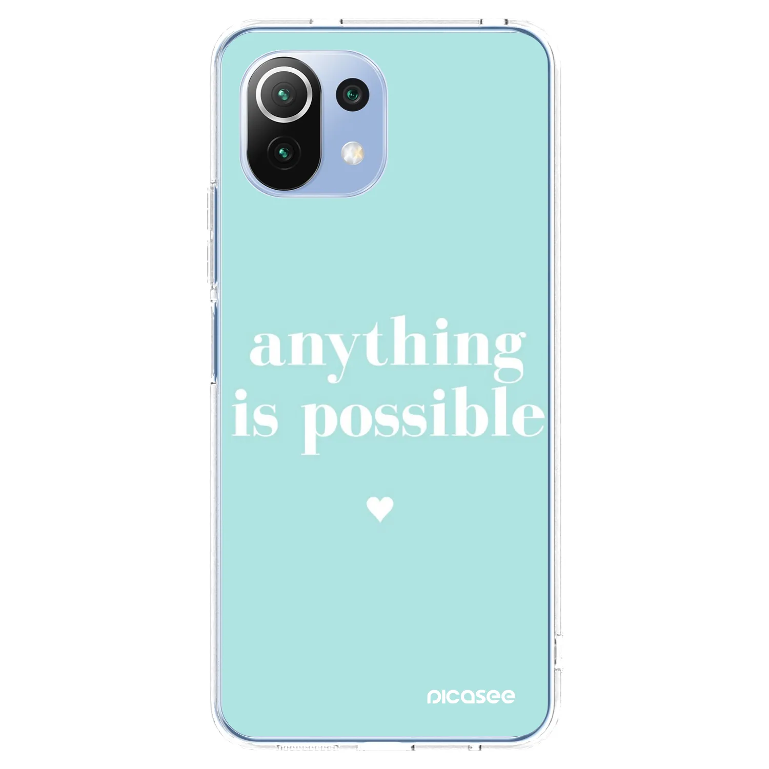 Silikónový prehľadný obal pre Xiaomi Mi 11 Lite - Anything is possible