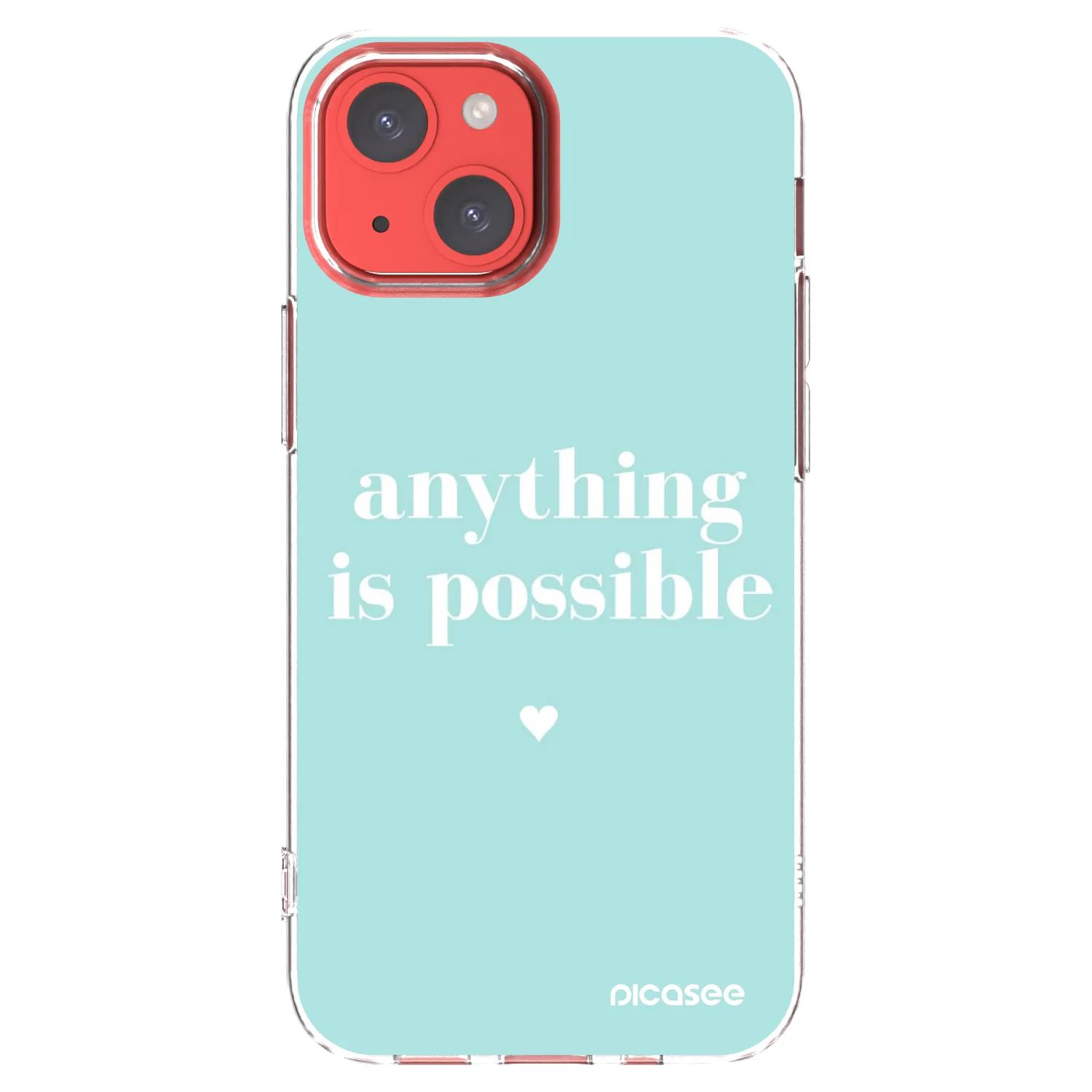 Silikónový prehľadný obal pre Apple iPhone 13 mini - Anything is possible