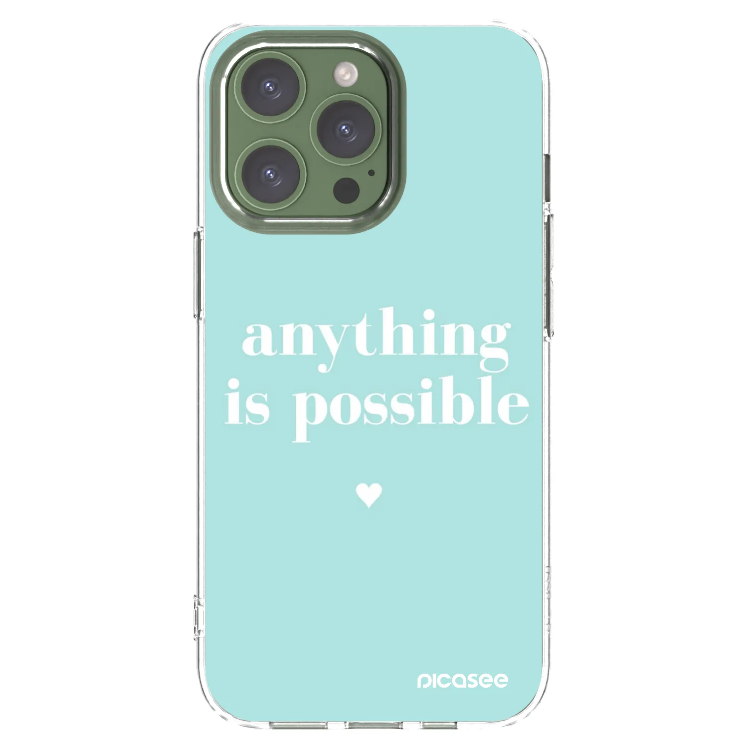 Silikónový prehľadný obal pre Apple iPhone 13 Pro - Anything is possible