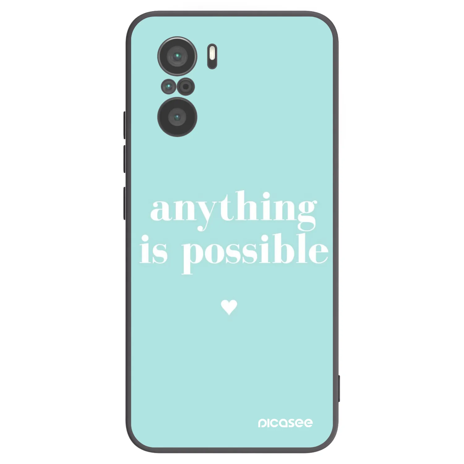Picasee silikónový čierny obal pre Xiaomi Poco F3 - Anything is possible