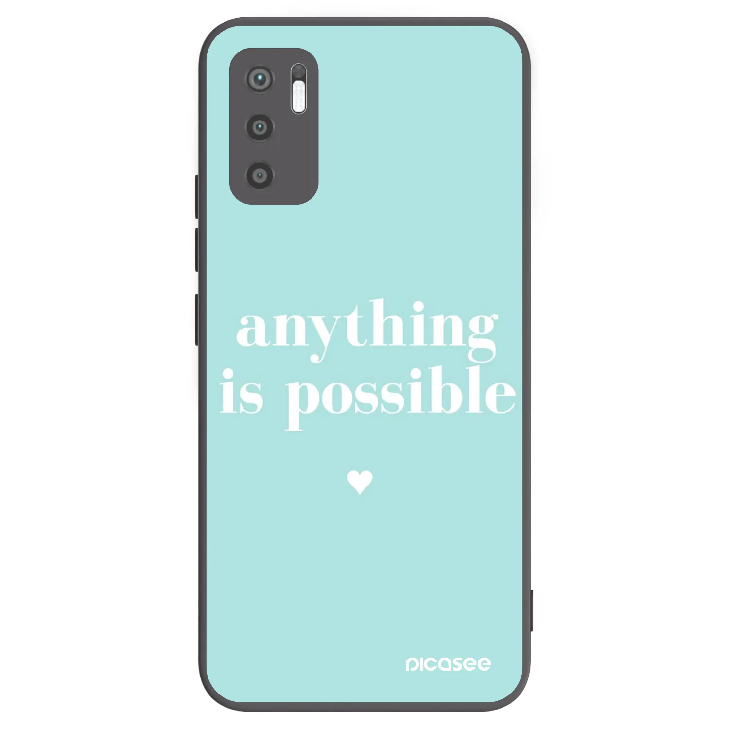 Picasee silikónový čierny obal pre Xiaomi Redmi Note 10 5G - Anything is possible