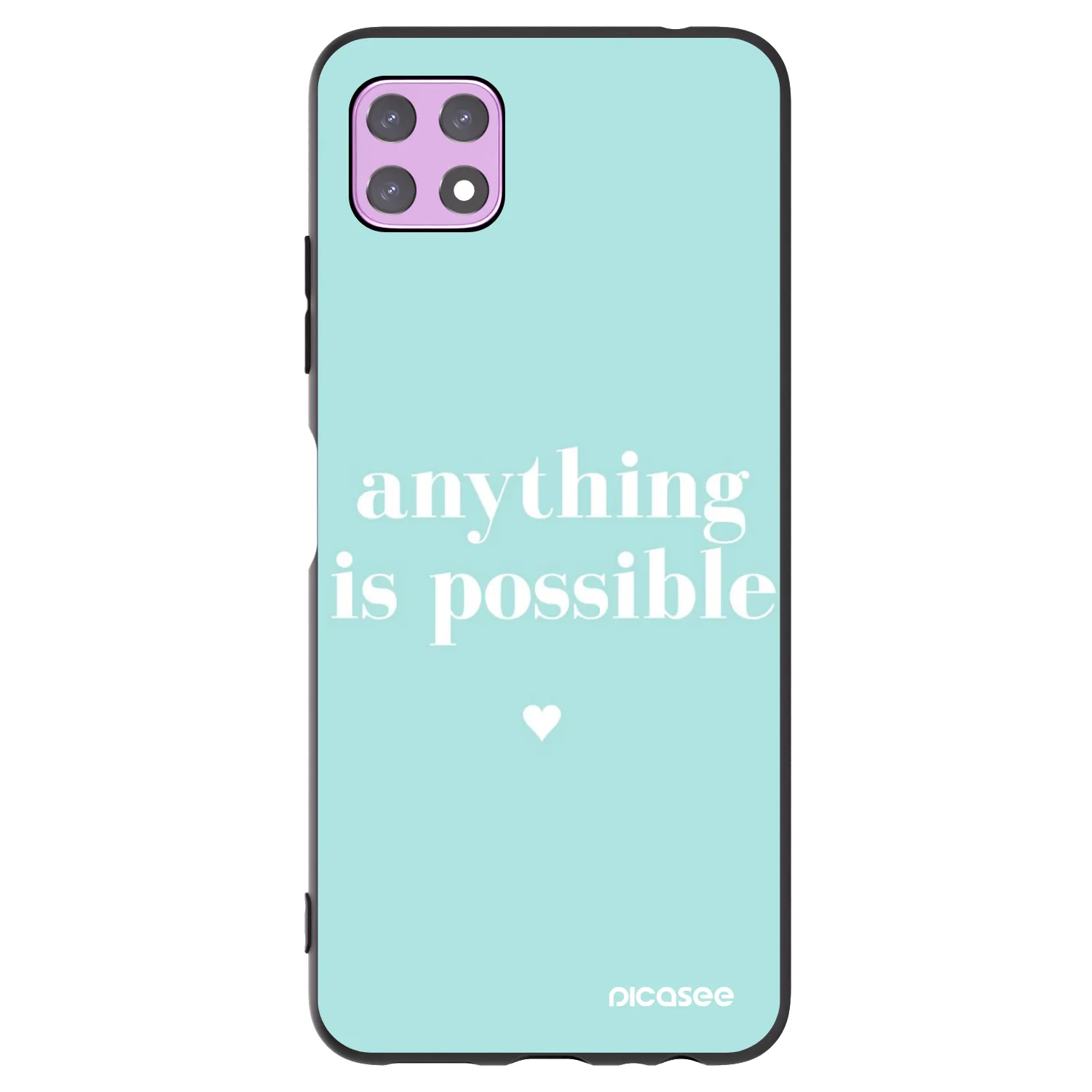 Silikónový čierny obal pre Samsung Galaxy A22 A226B 5G - Anything is possible