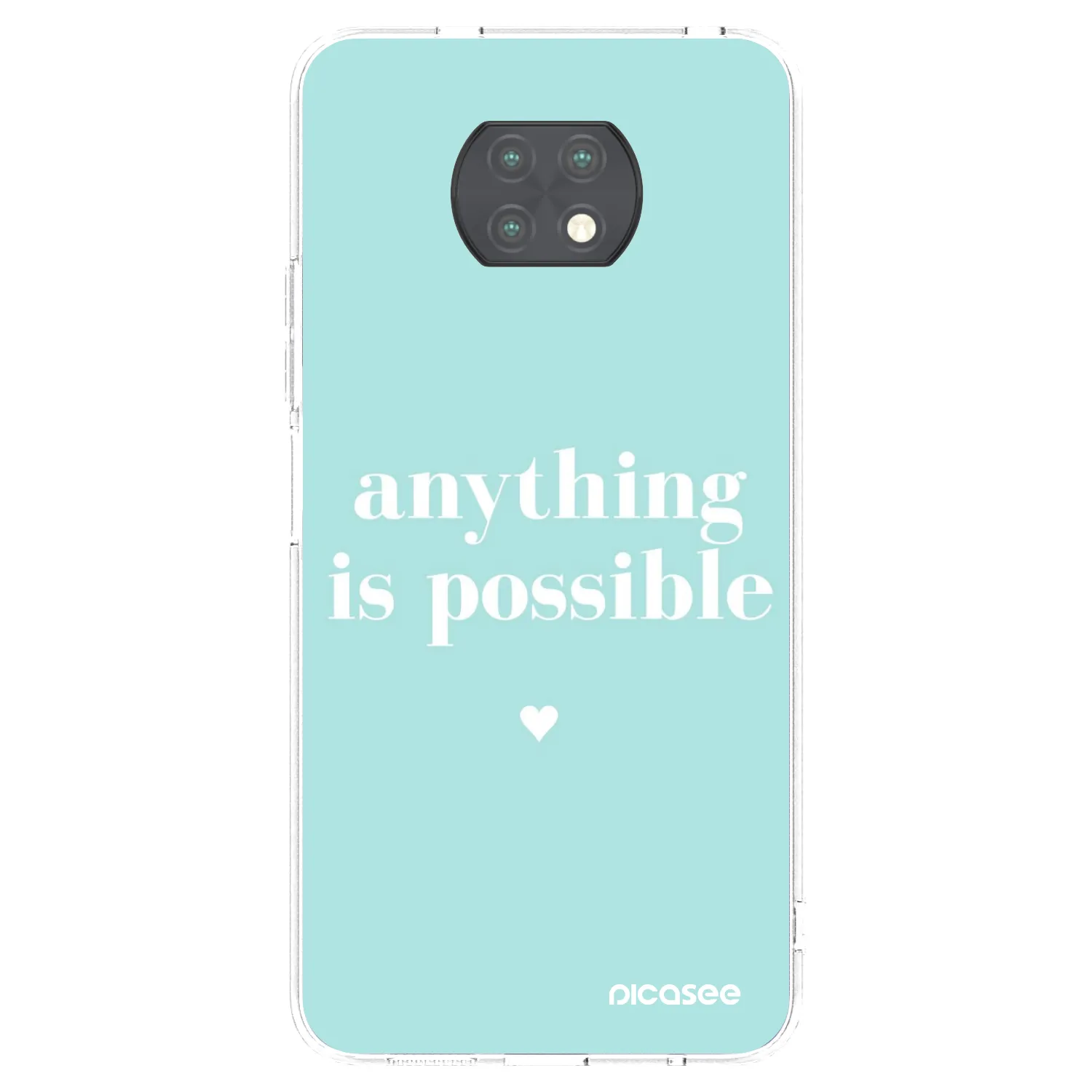 Silikónový prehľadný obal pre Xiaomi Redmi Note 9T - Anything is possible