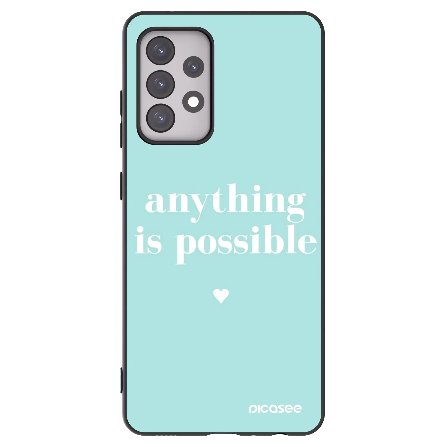Picasee silikónový čierny obal pre Samsung Galaxy A52s 5G A528B - Anything is possible