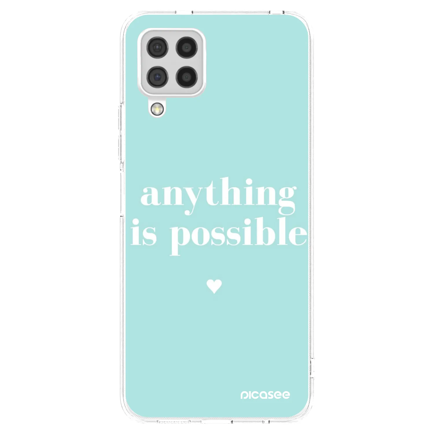 Picasee silikónový prehľadný obal pre Samsung Galaxy A22 A225F 4G - Anything is possible