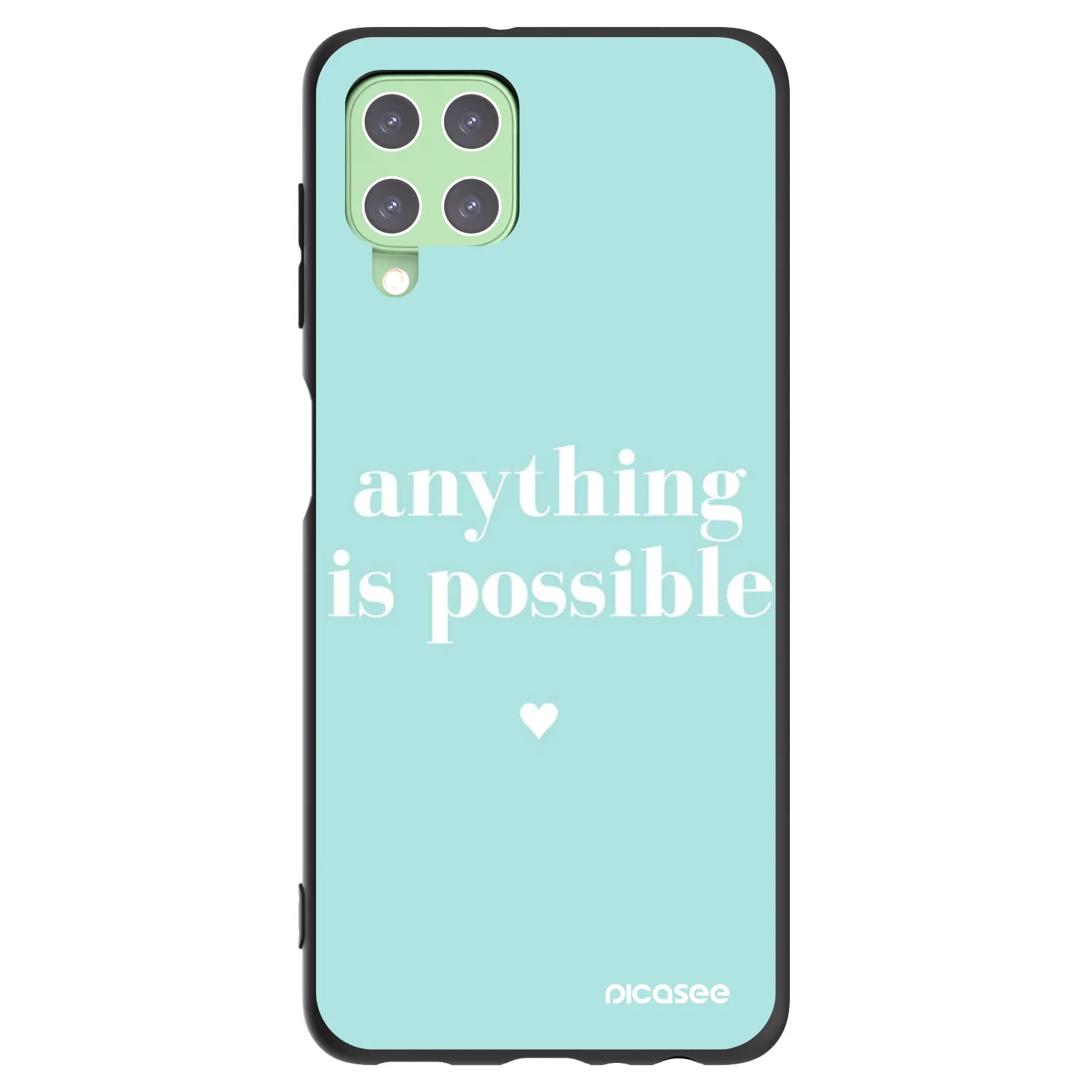 Picasee silikónový čierny obal pre Samsung Galaxy A22 A225F 4G - Anything is possible