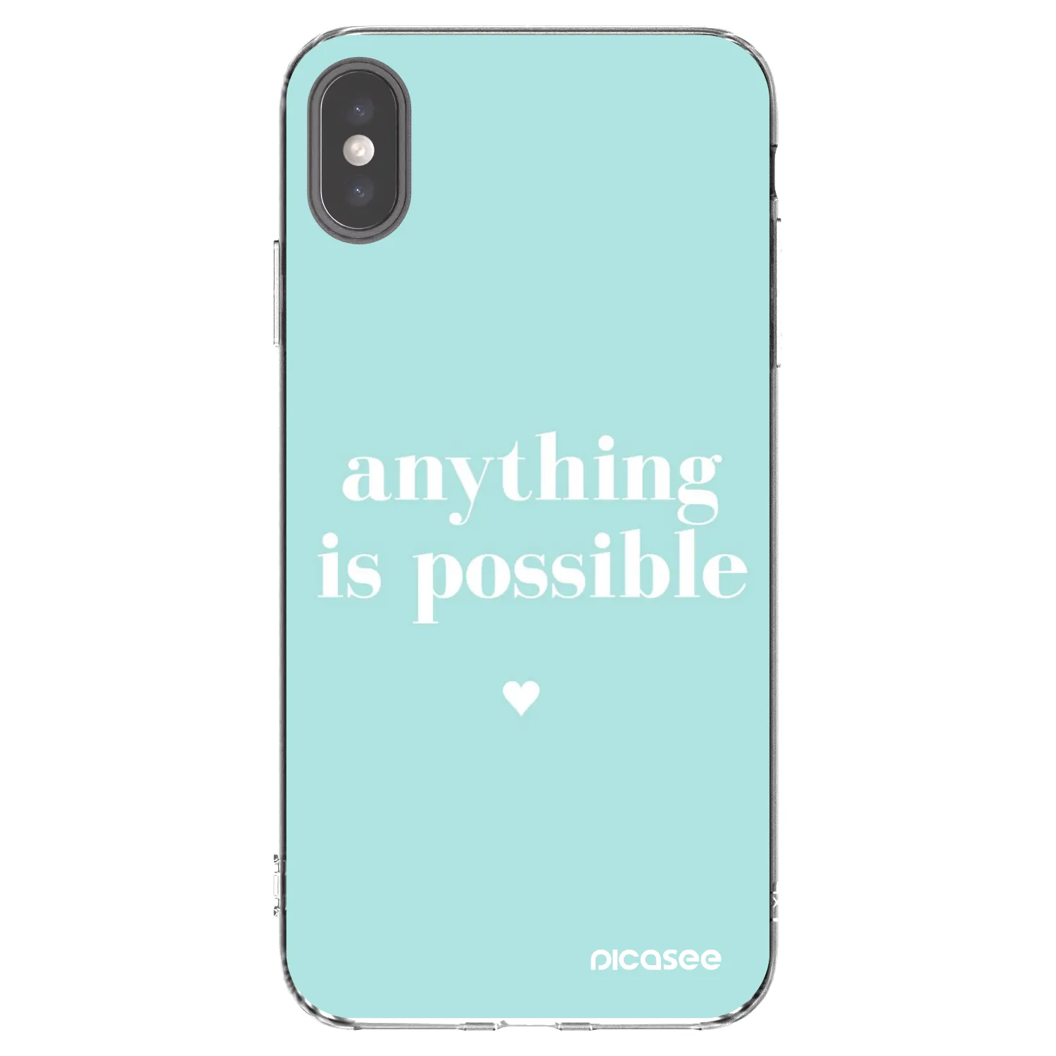 Silikónový prehľadný obal pre Apple iPhone XS Max - Anything is possible