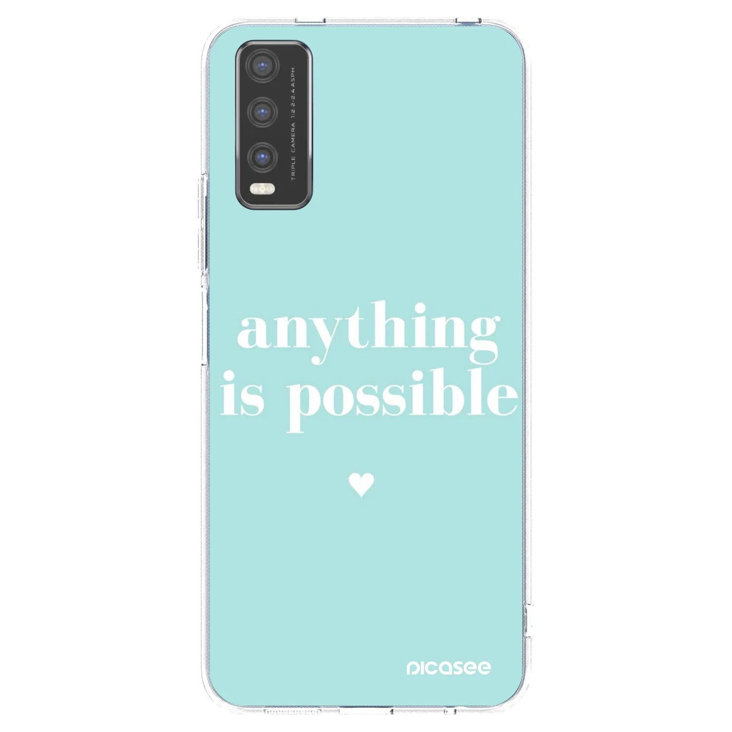 Picasee silikónový prehľadný obal pre Vivo Y20s - Anything is possible