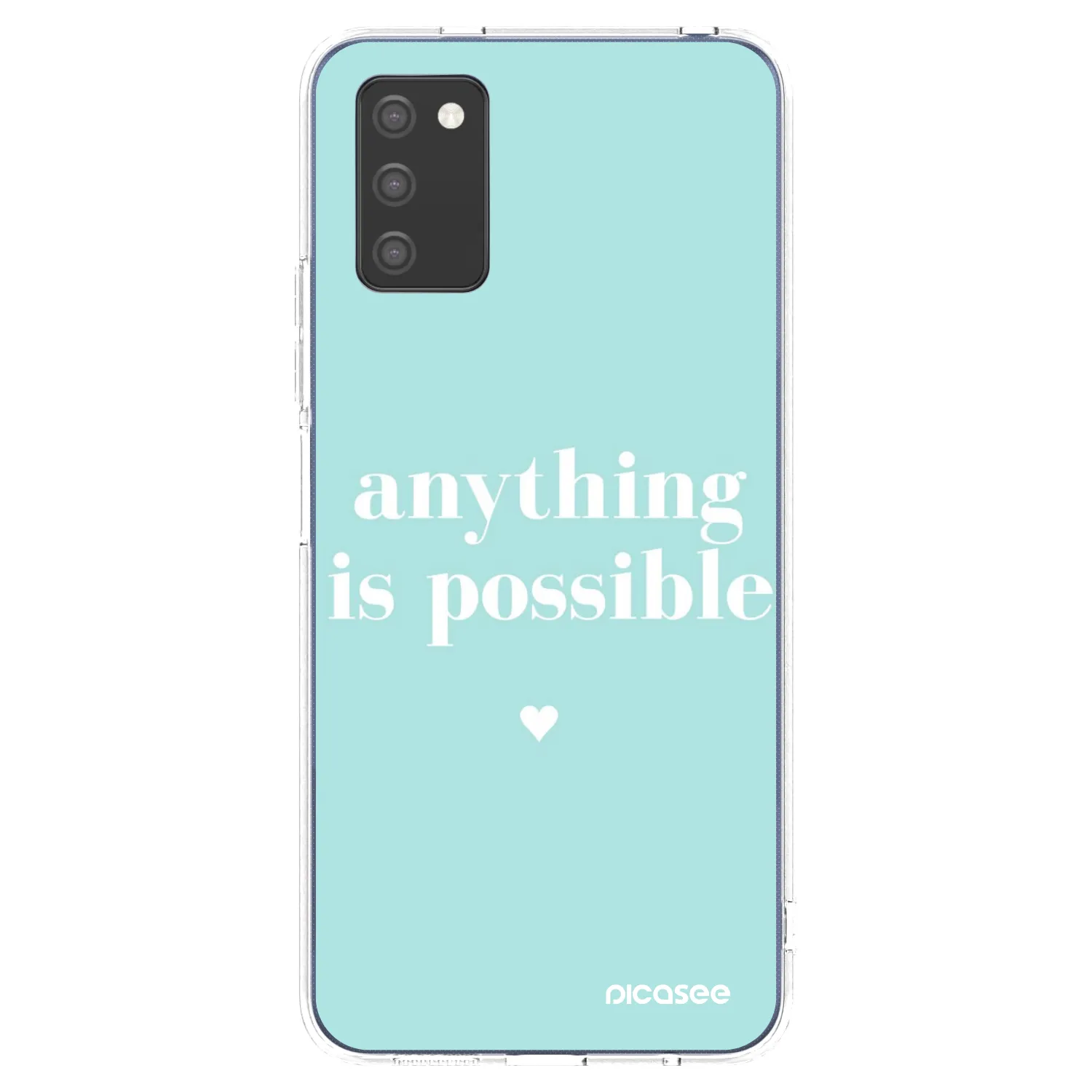 Picasee silikónový prehľadný obal pre Samsung Galaxy A03s A037G - Anything is possible
