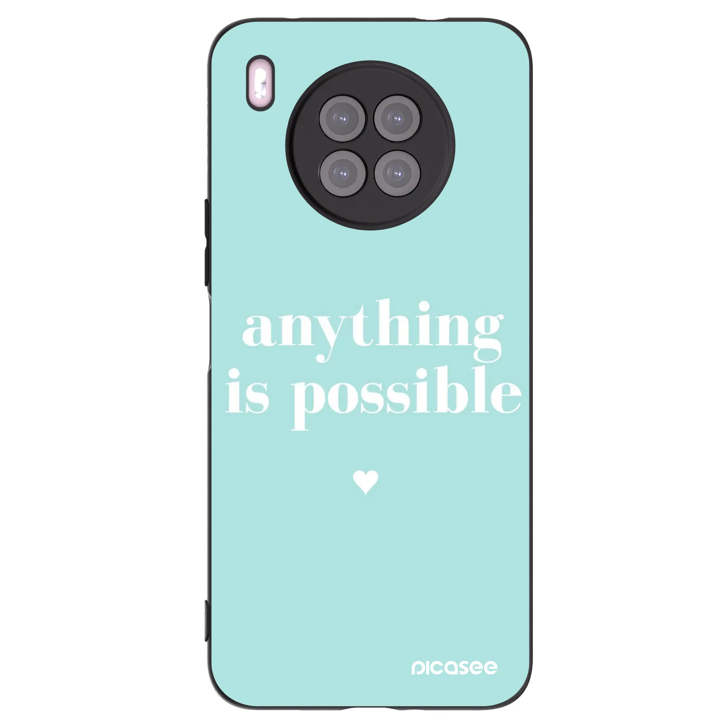 Picasee silikónový čierny obal pre Huawei Nova 8i - Anything is possible