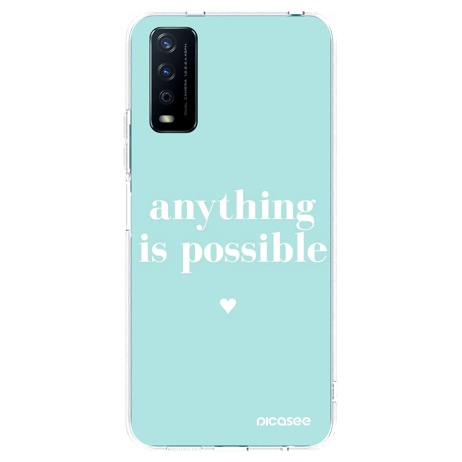 Picasee silikónový prehľadný obal pre Vivo Y11s - Anything is possible