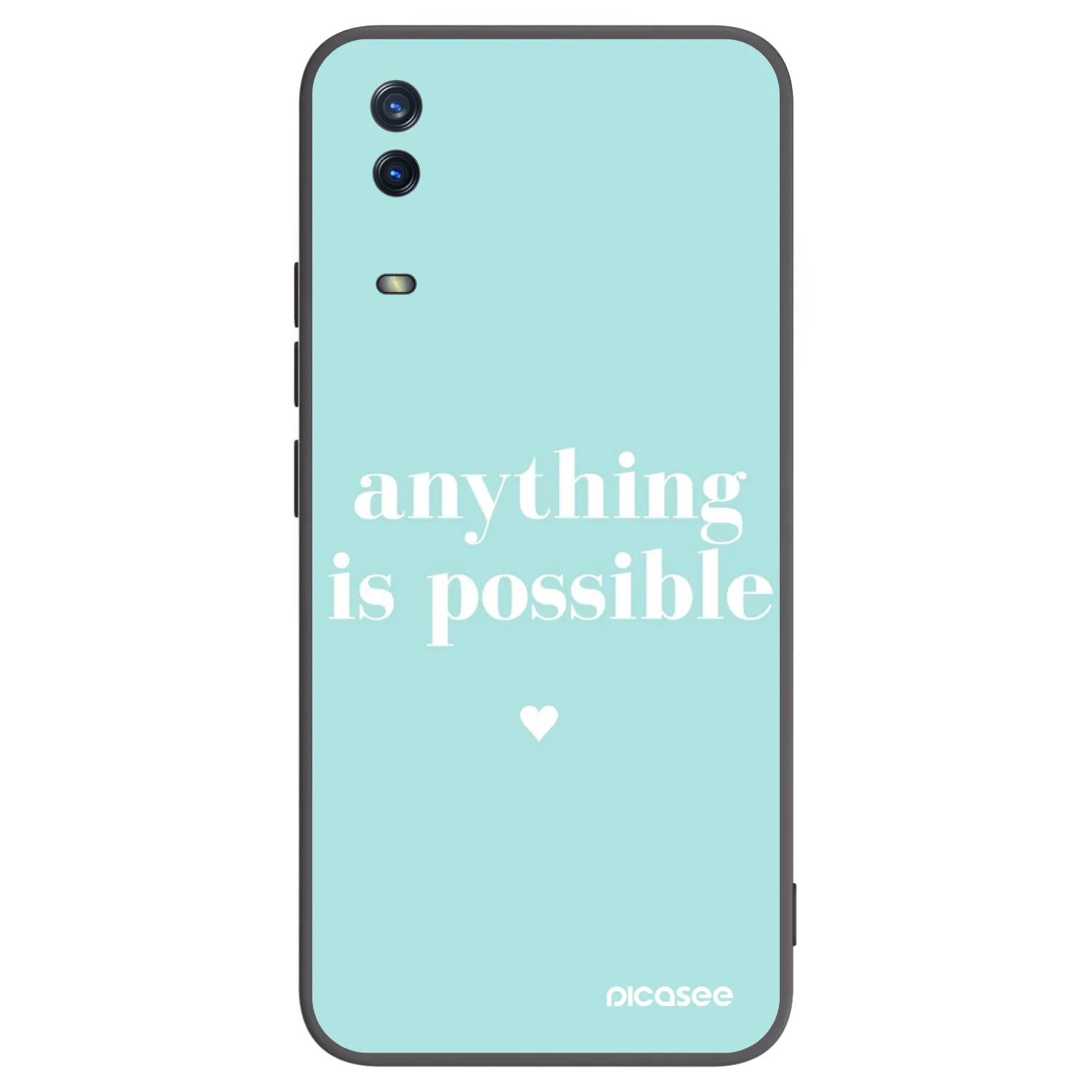 Picasee silikónový čierny obal pre Vivo Y11s - Anything is possible