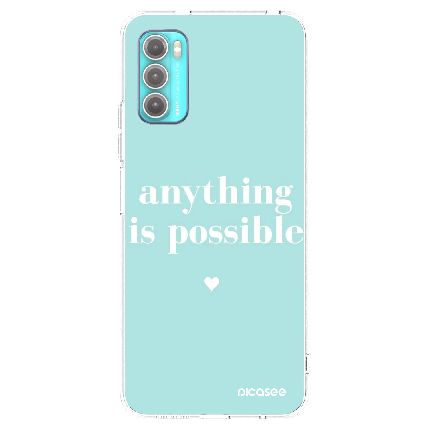 Silikónový prehľadný obal pre Motorola Moto G60 - Anything is possible