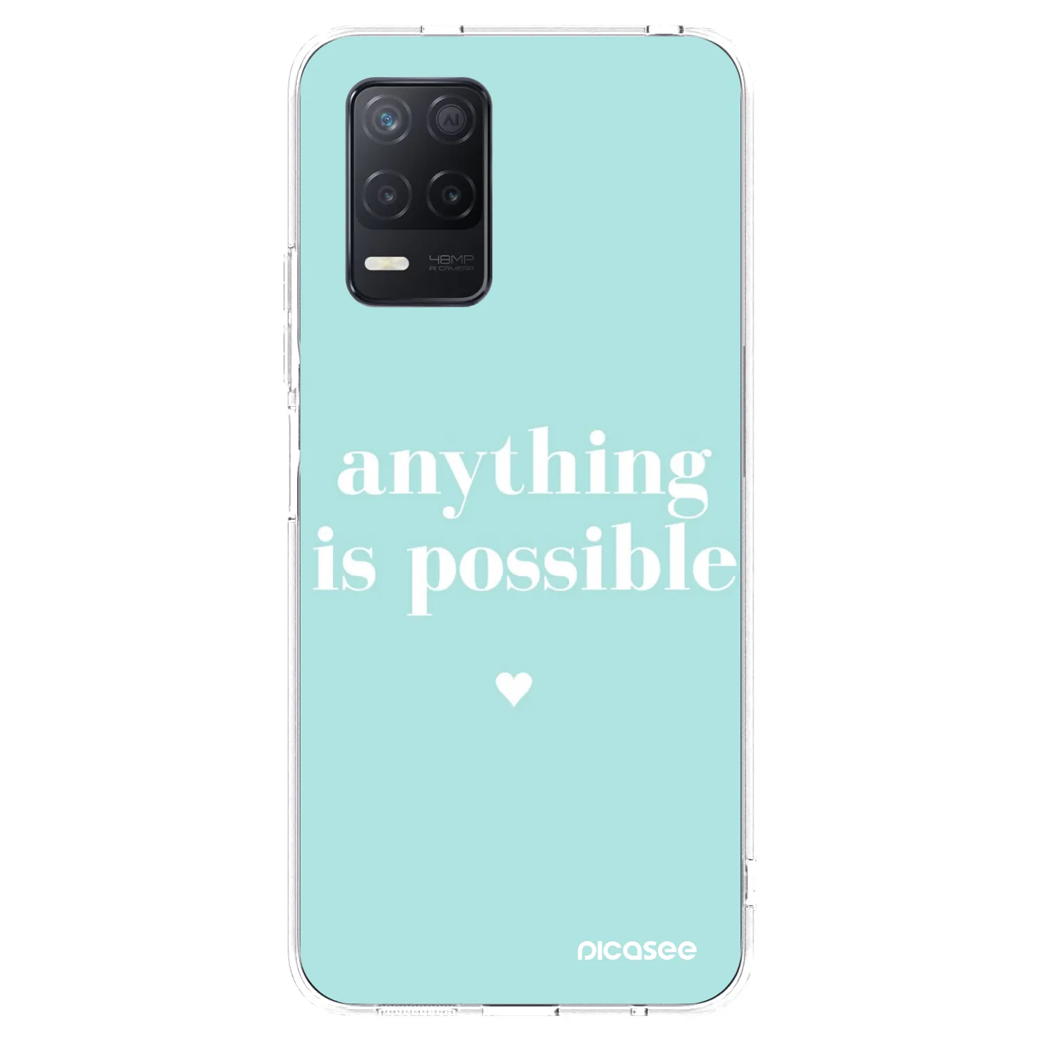Picasee silikónový prehľadný obal pre Realme 8 5G - Anything is possible