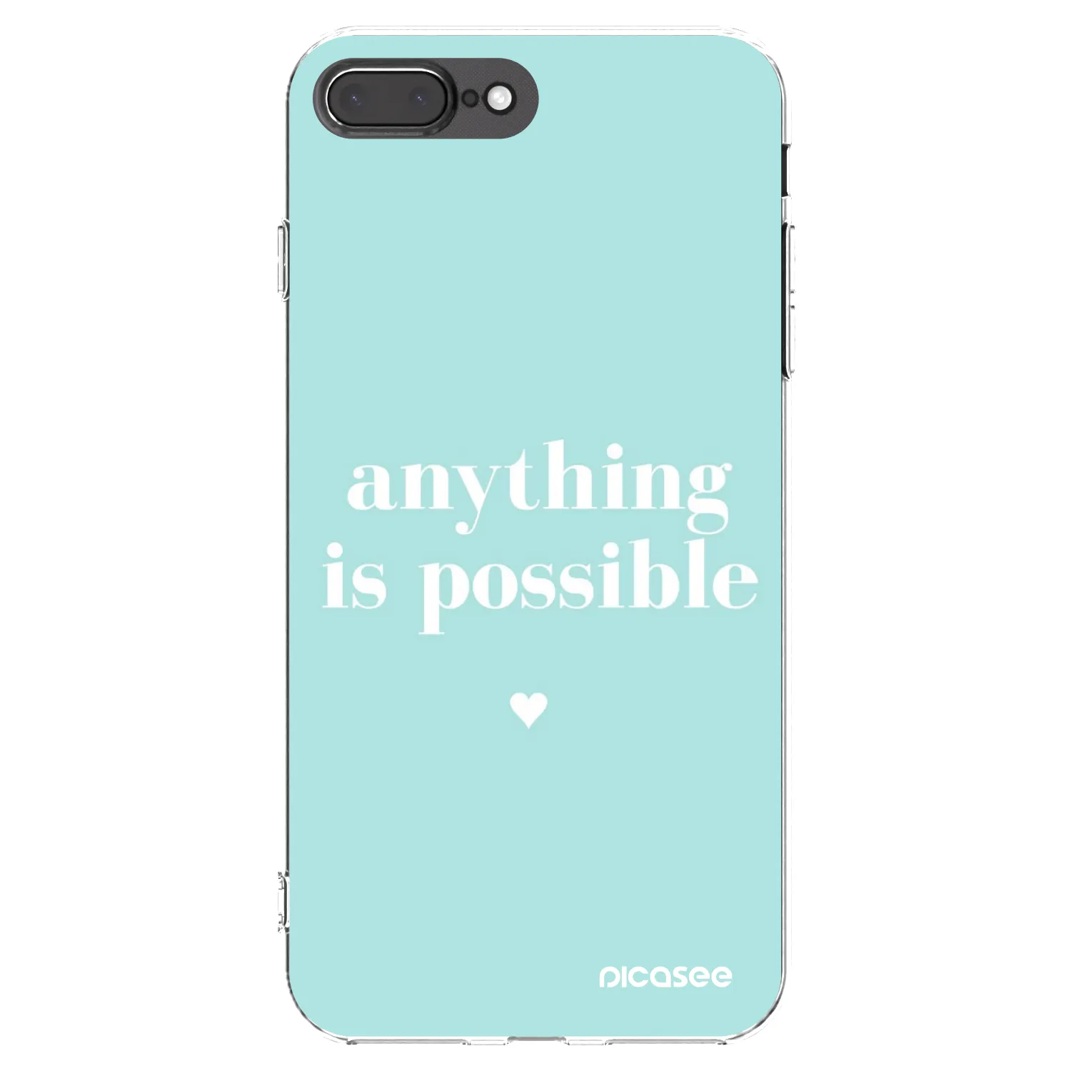 Picasee silikónový prehľadný obal pre Apple iPhone 7 Plus - Anything is possible