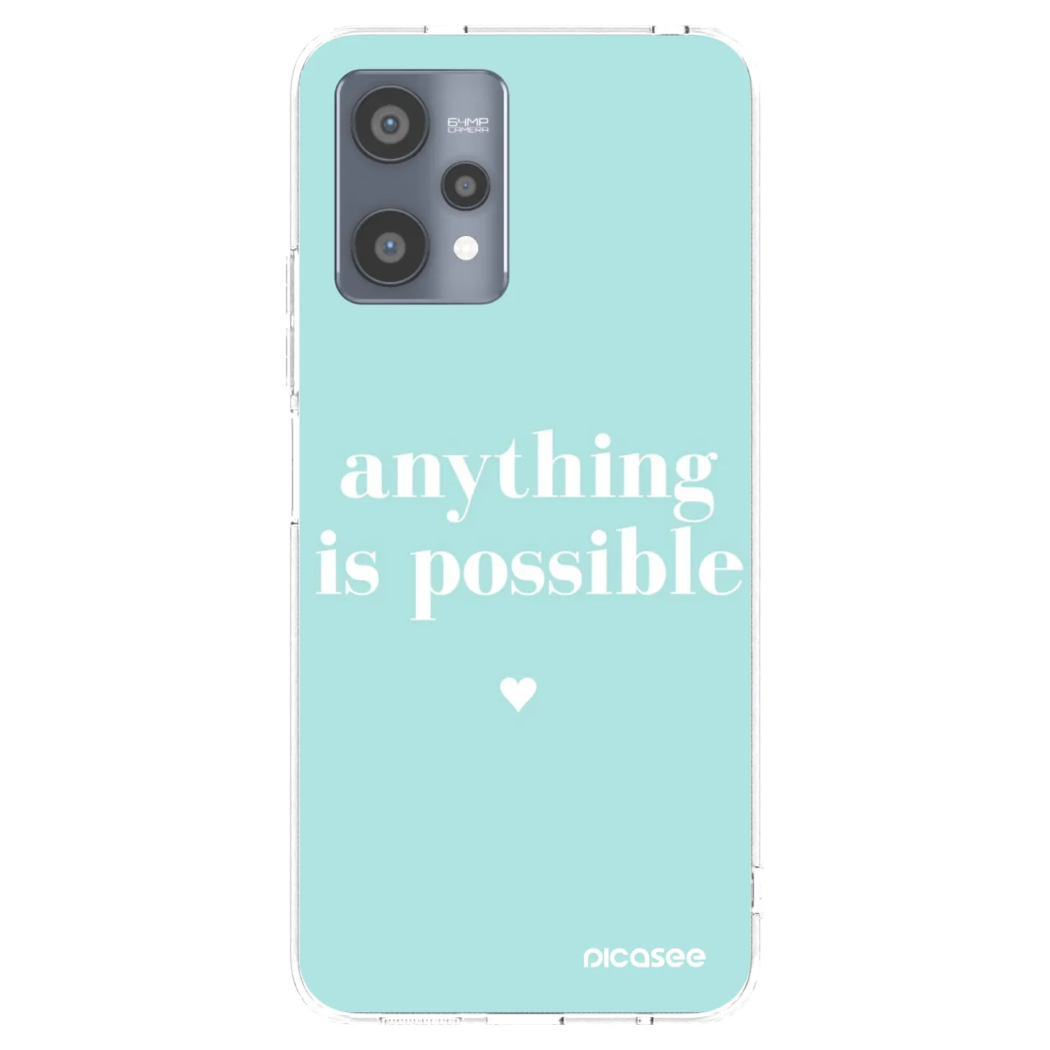 Picasee silikónový prehľadný obal pre Realme 9 Pro 5G - Anything is possible